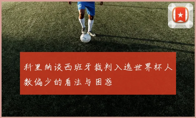 科里纳谈西班牙裁判入选世界杯人数偏少的看法与困惑